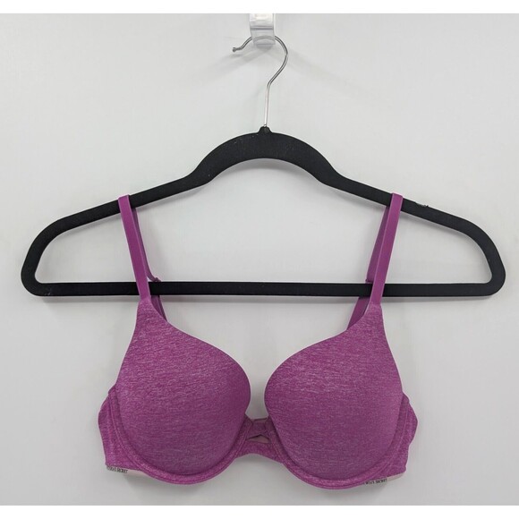 Victoria's Secret Bra 34B Violet Heather Padded Perfect Coverage - Picture 1 of 6
